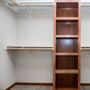 Open Cabinet Closet Shelf
