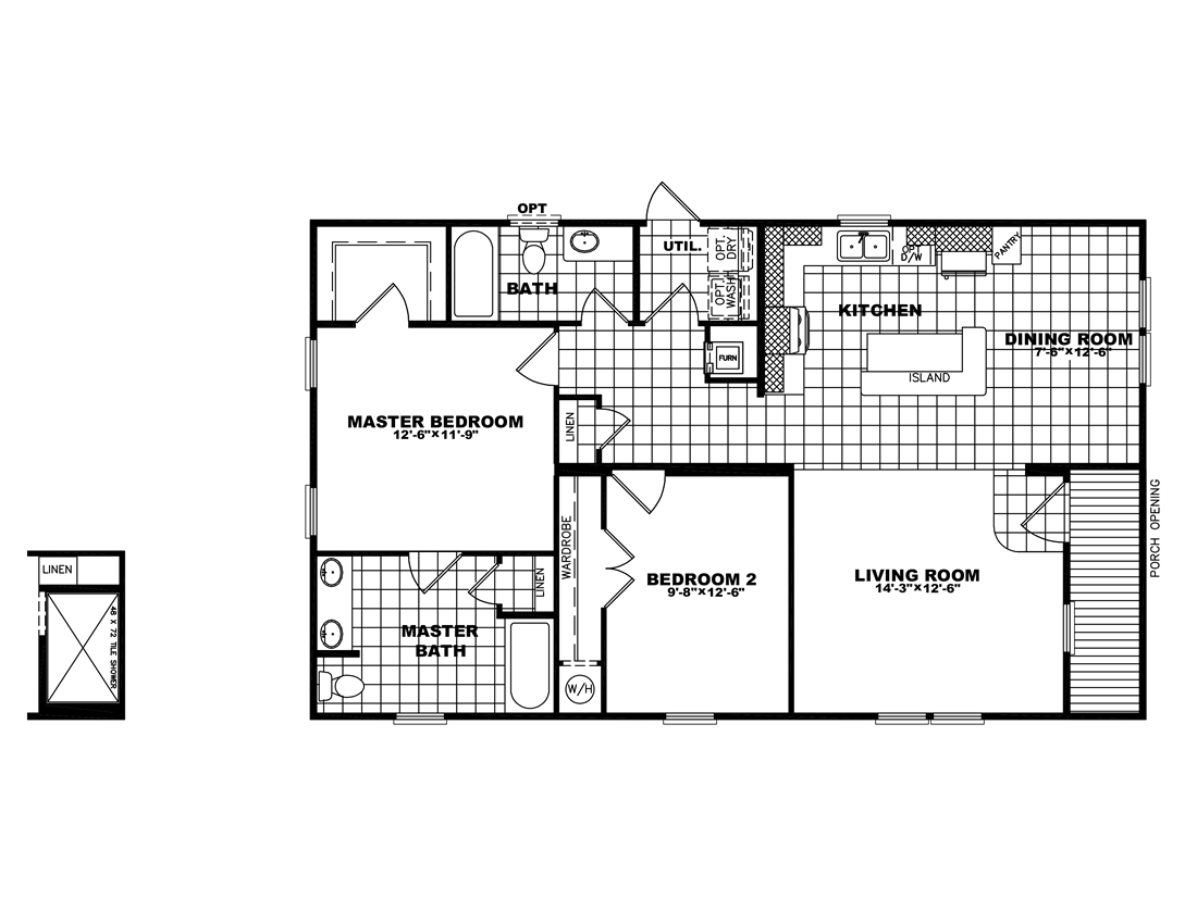 The THE PALMER 28 Floor Plan
