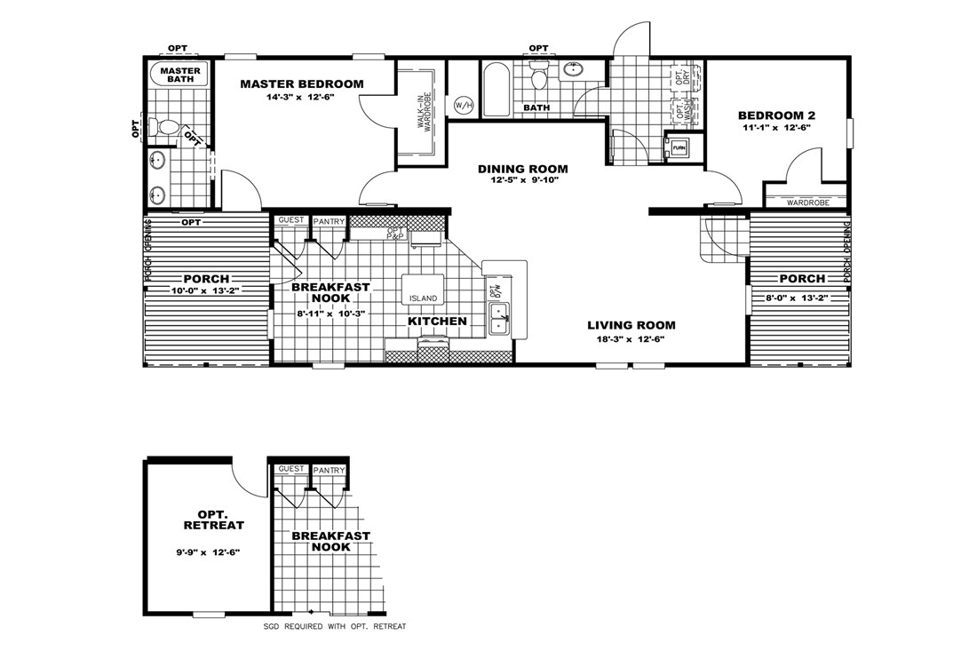 The THE WATSON 28 Floor Plan