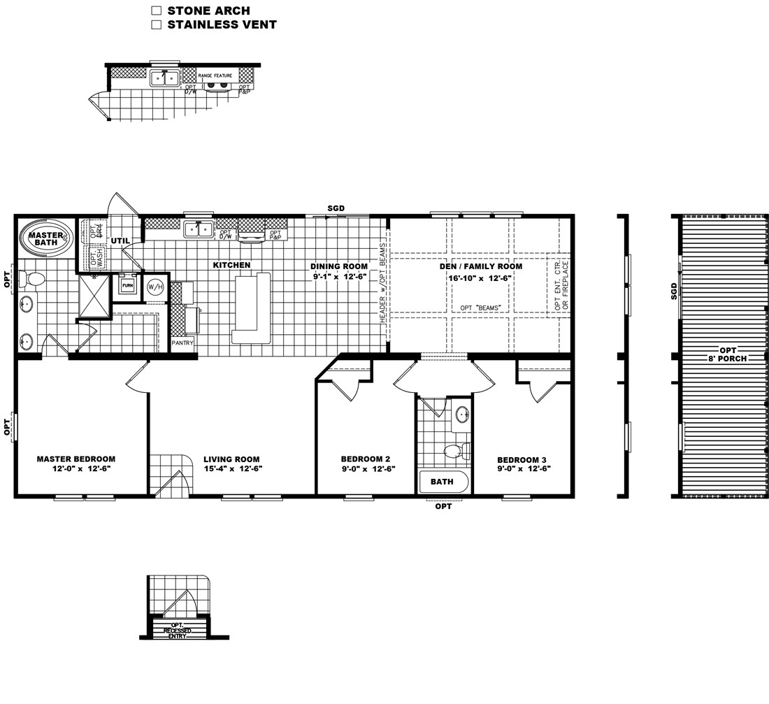 The THE TRENTON 28 Floor Plan