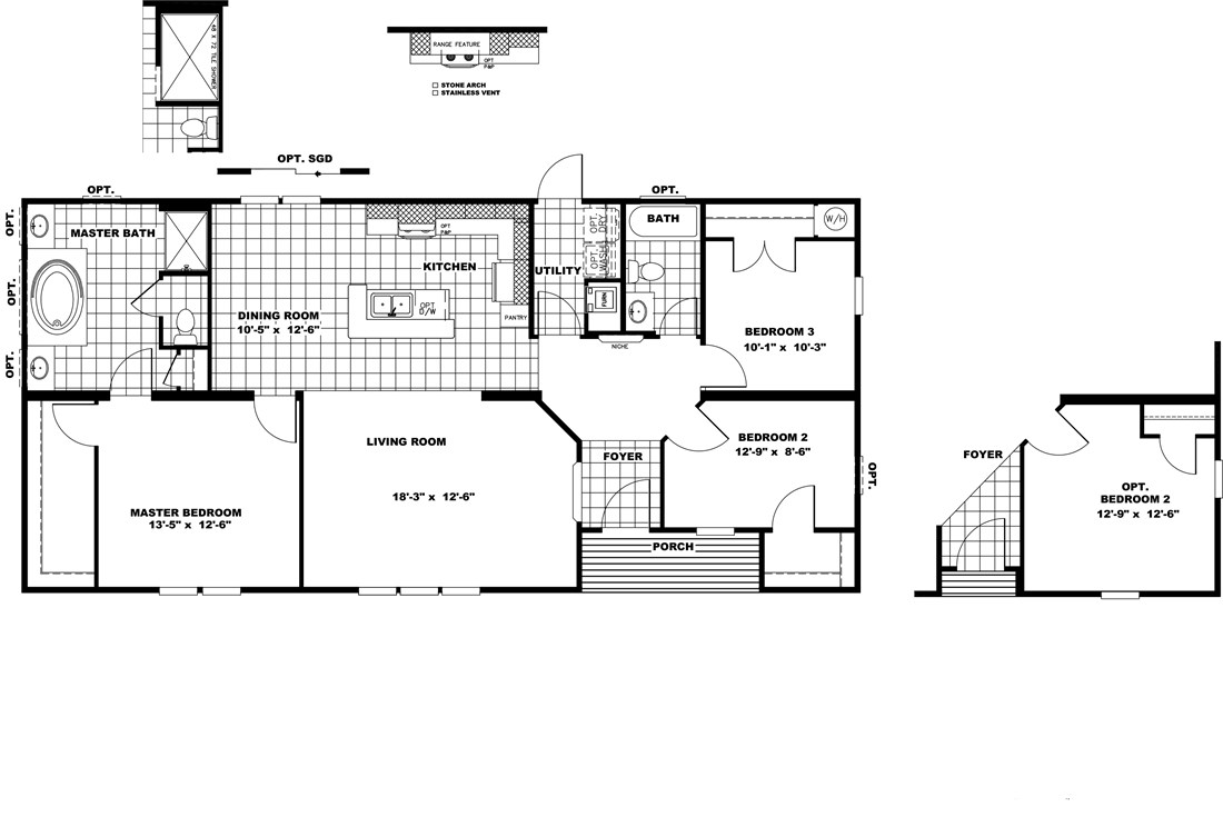 The THE WILLIAMSBURG 28 Floor Plan