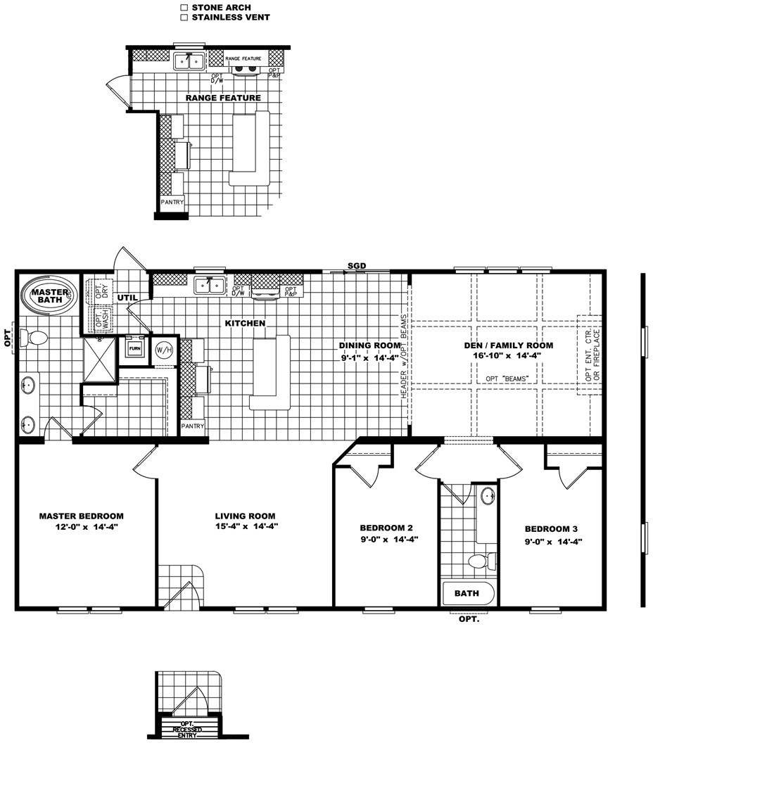 The THE TRENTON 32 Floor Plan