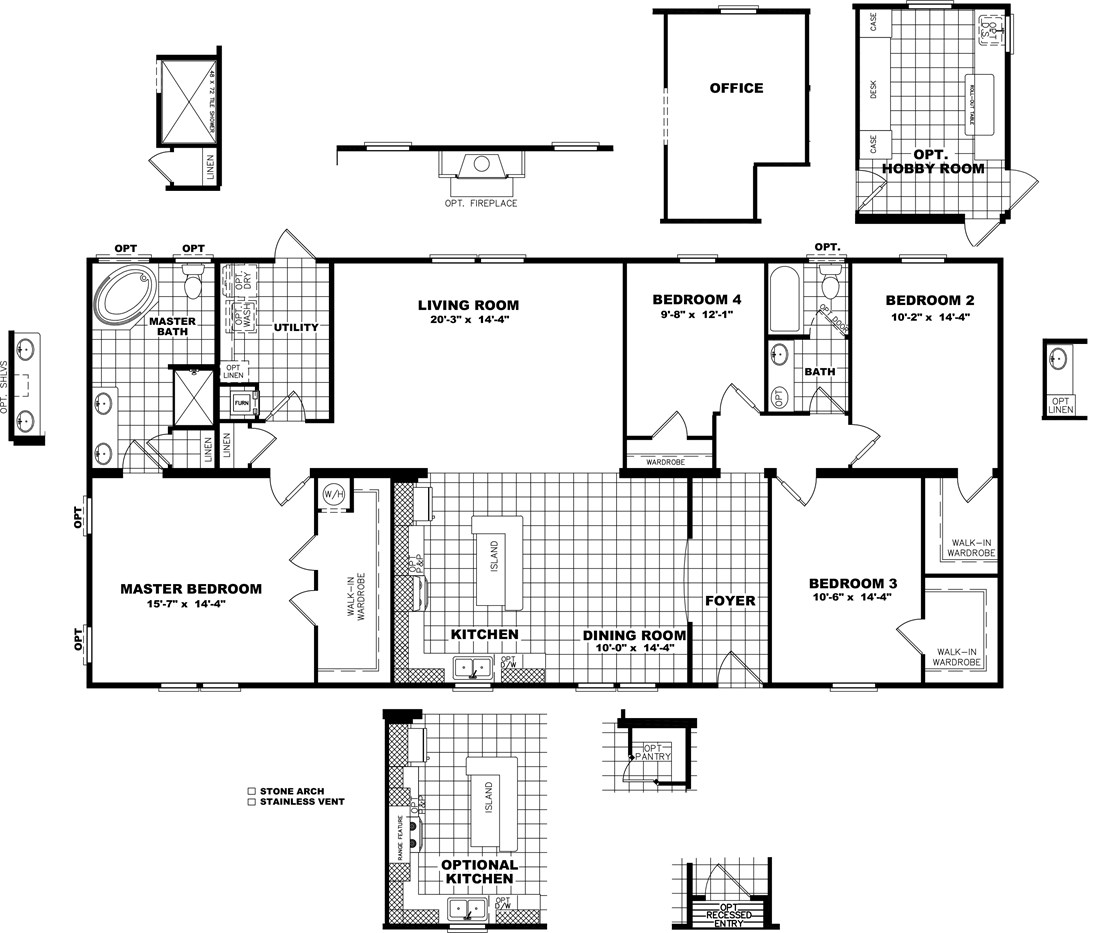 The THE JAMESTOWN 32 Floor Plan